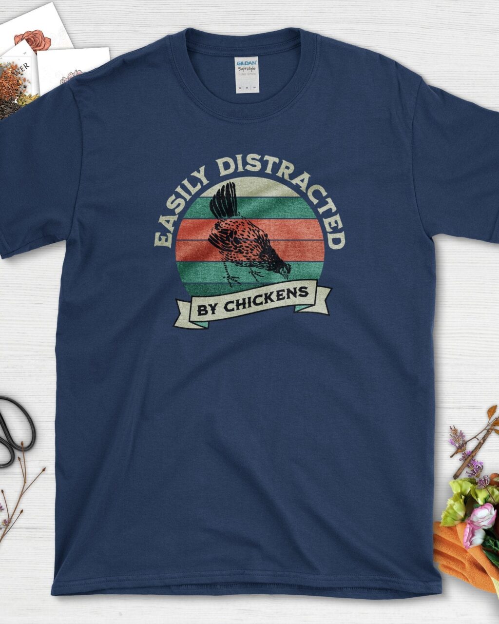 Easily Distracted By Chickens T-Shirt