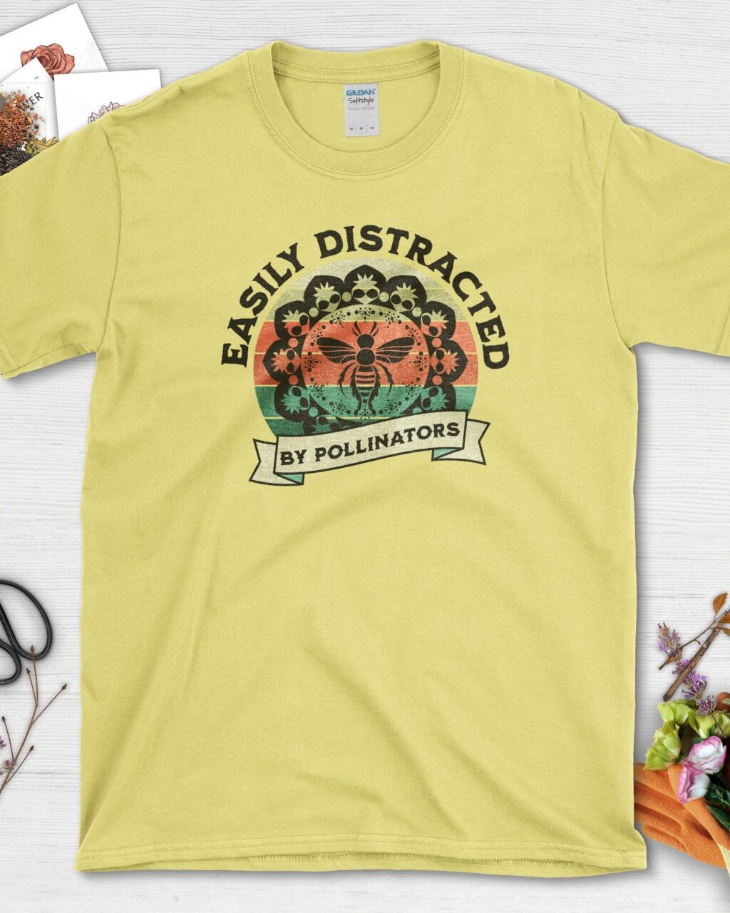 Alternative view of Easily Distracted By Pollinators T-Shirt
