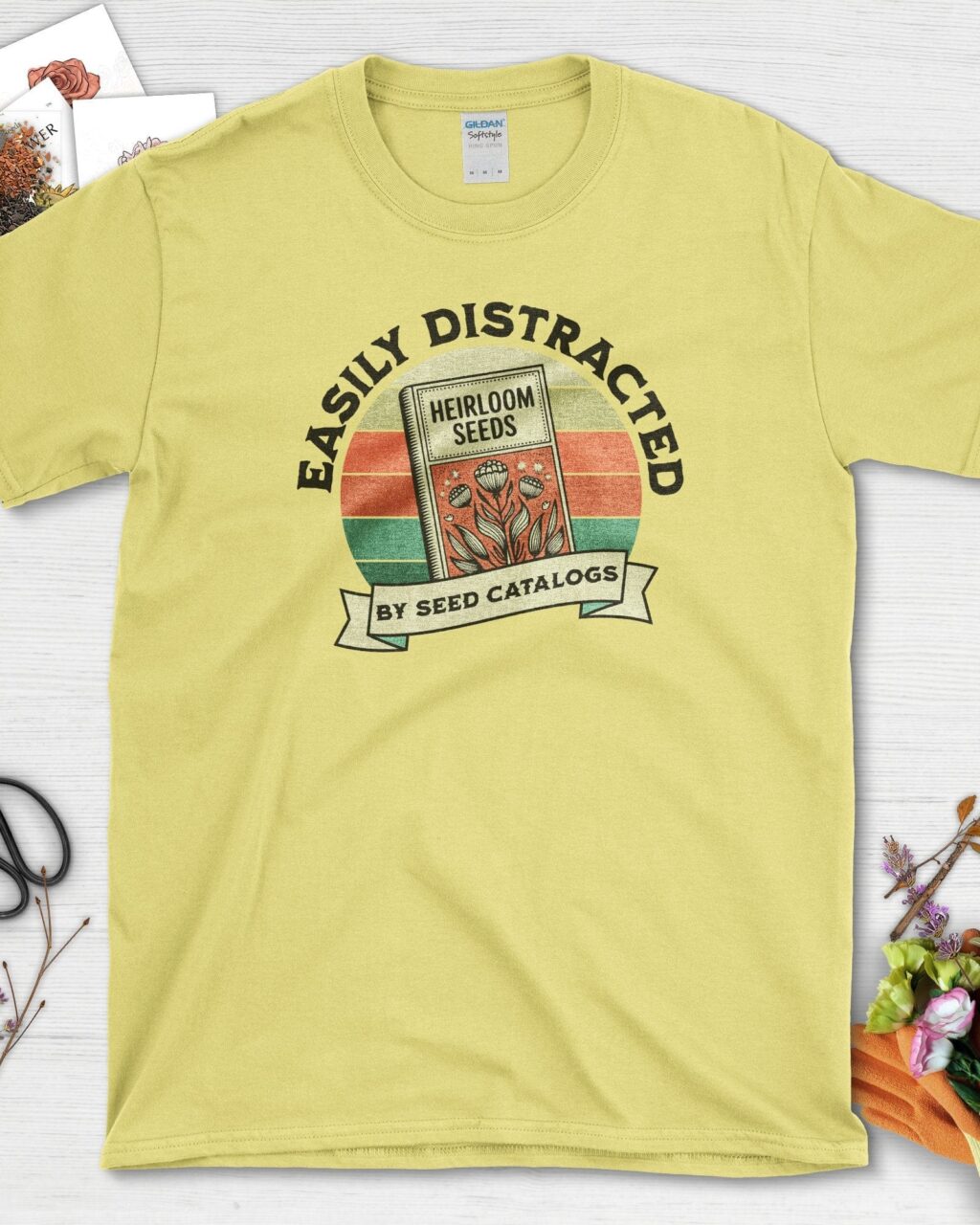 Alternative view of Easily Distracted By Seed Catalogs T-Shirt