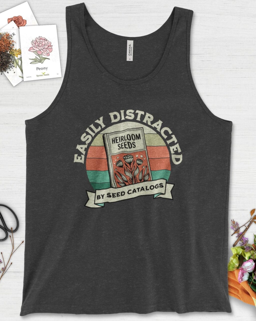 Alternative view of Easily Distracted By Seed Catalogs Tank Top