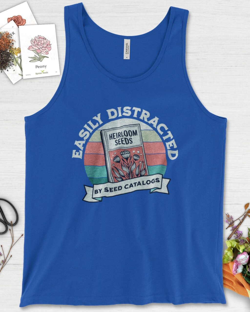 Easily Distracted By Seed Catalogs Tank Top