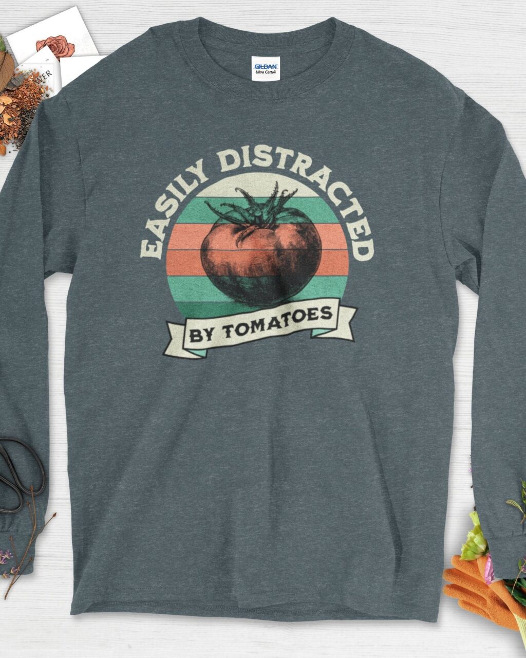 Easily Distracted By Tomatoes Long Sleeve