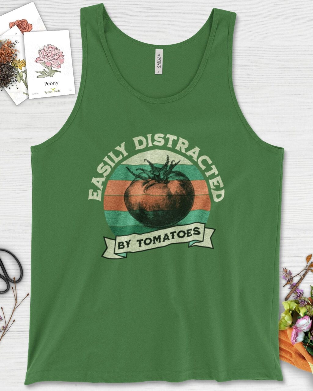 Easily Distracted By Tomatoes Tank Top