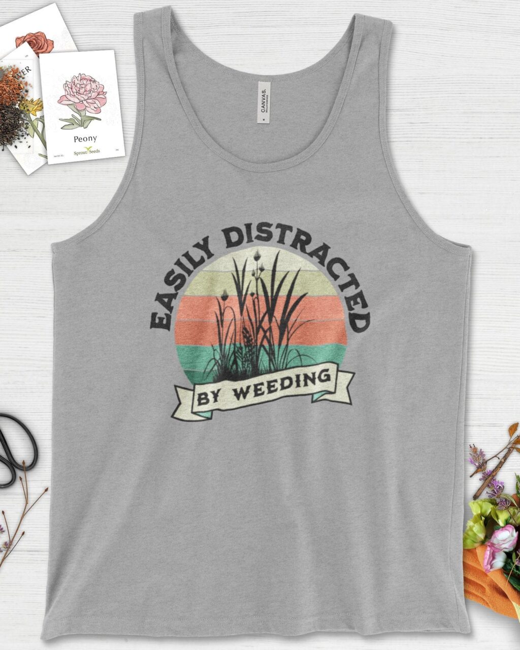 Easily Distracted By Weeding Tank Top