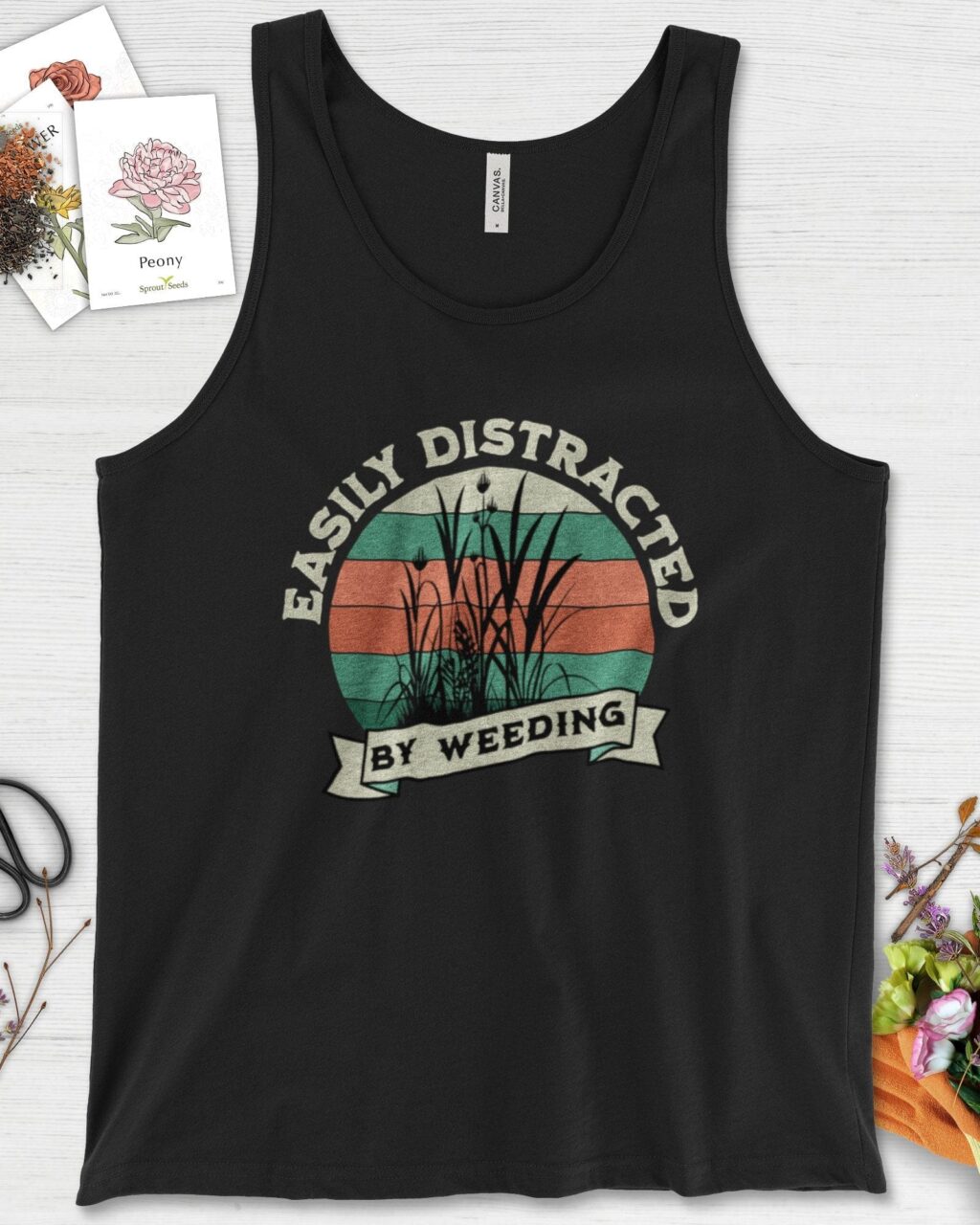 Alternative view of Easily Distracted By Weeding Tank Top