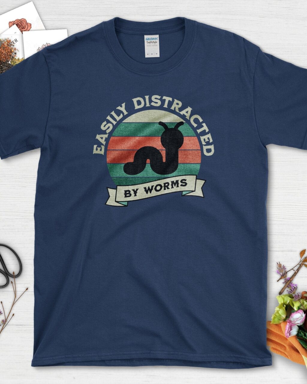 Easily Distracted By Worms T-Shirt