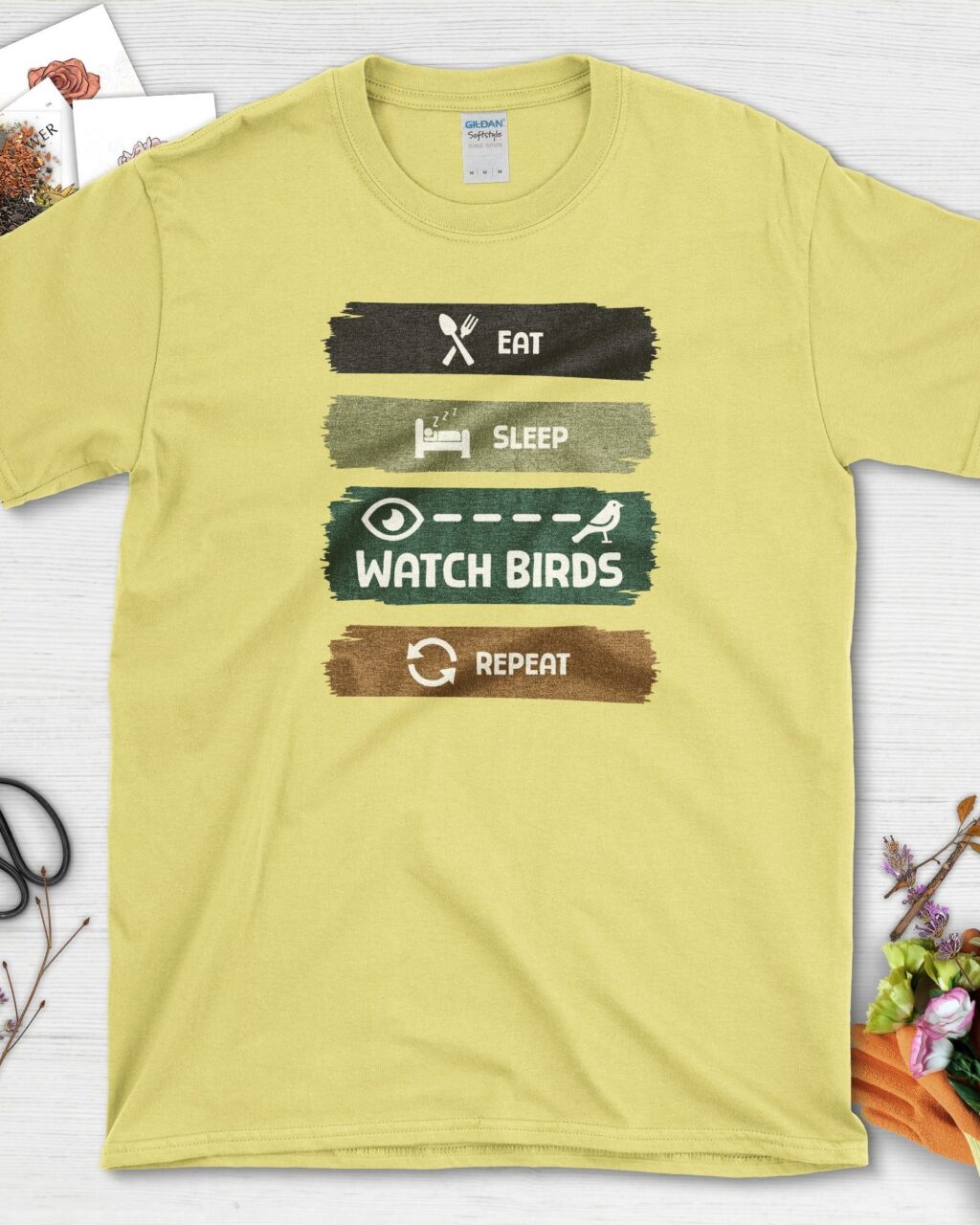 Alternative view of Eat Sleep Birds Repeat T-Shirt