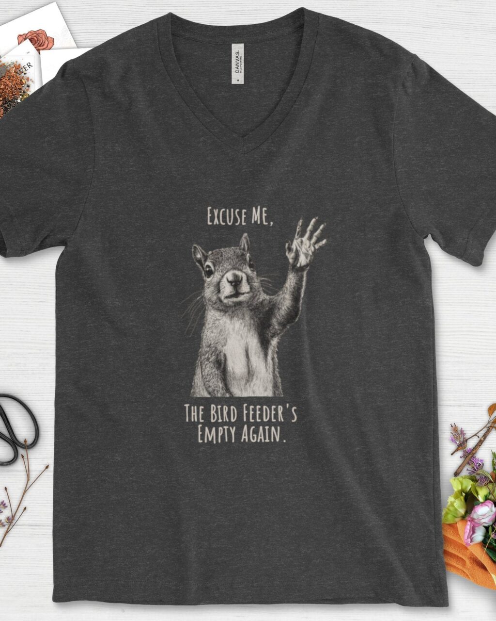 Excuse Me, Bird Feeder's Empty V-Neck