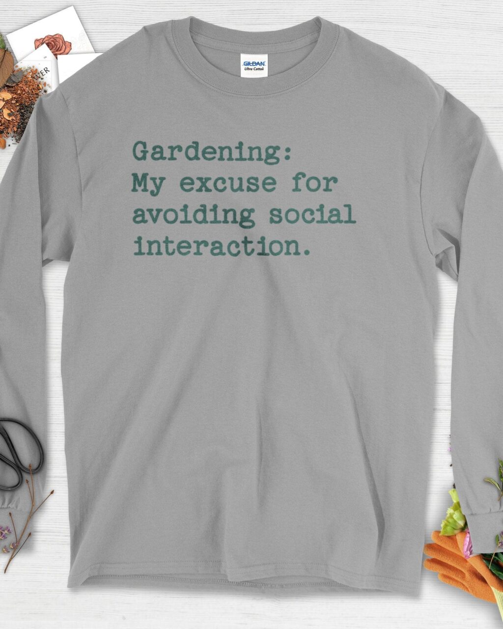 Alternative view of Excuse to Avoid Social Interaction Long Sleeve