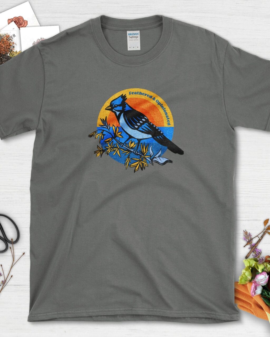 Alternative view of Feathered & Opinionated Birds T-Shirt