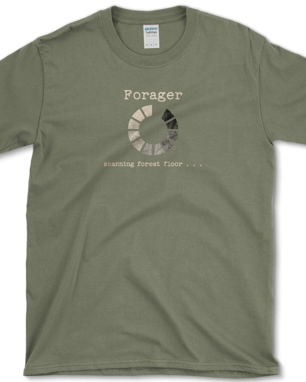 Alternative view of Forager Scanning Forest Floor T-Shirt
