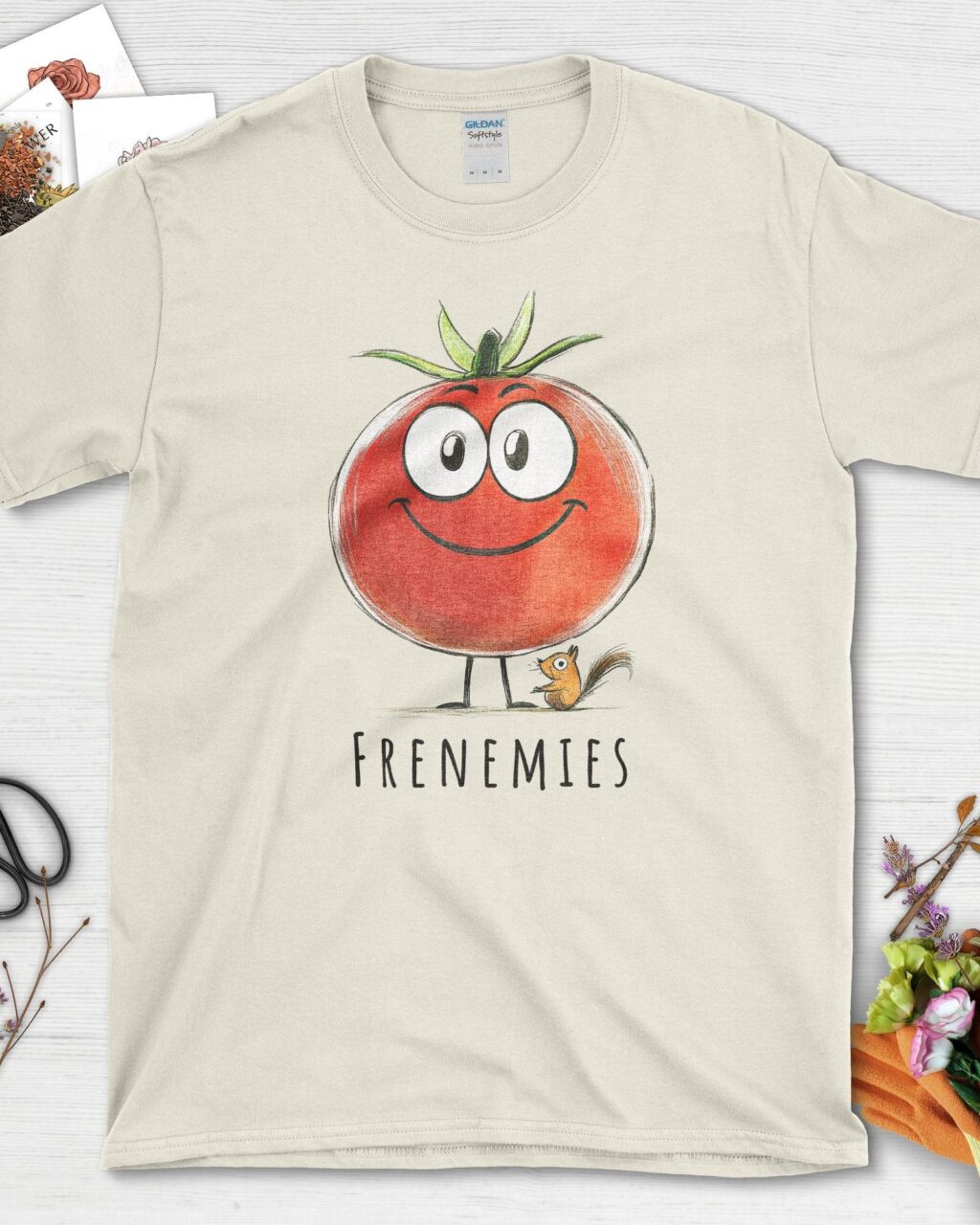 Frenemies Tomato and Squirrel T-Shirt