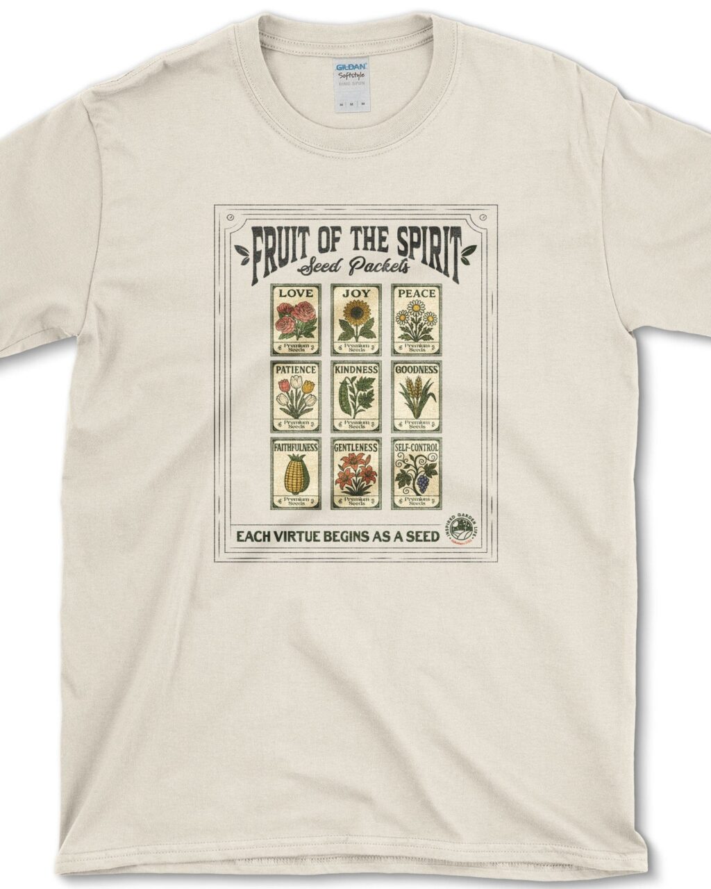 Alternative view of Fruit of Spirit Seed Packets T-Shirt