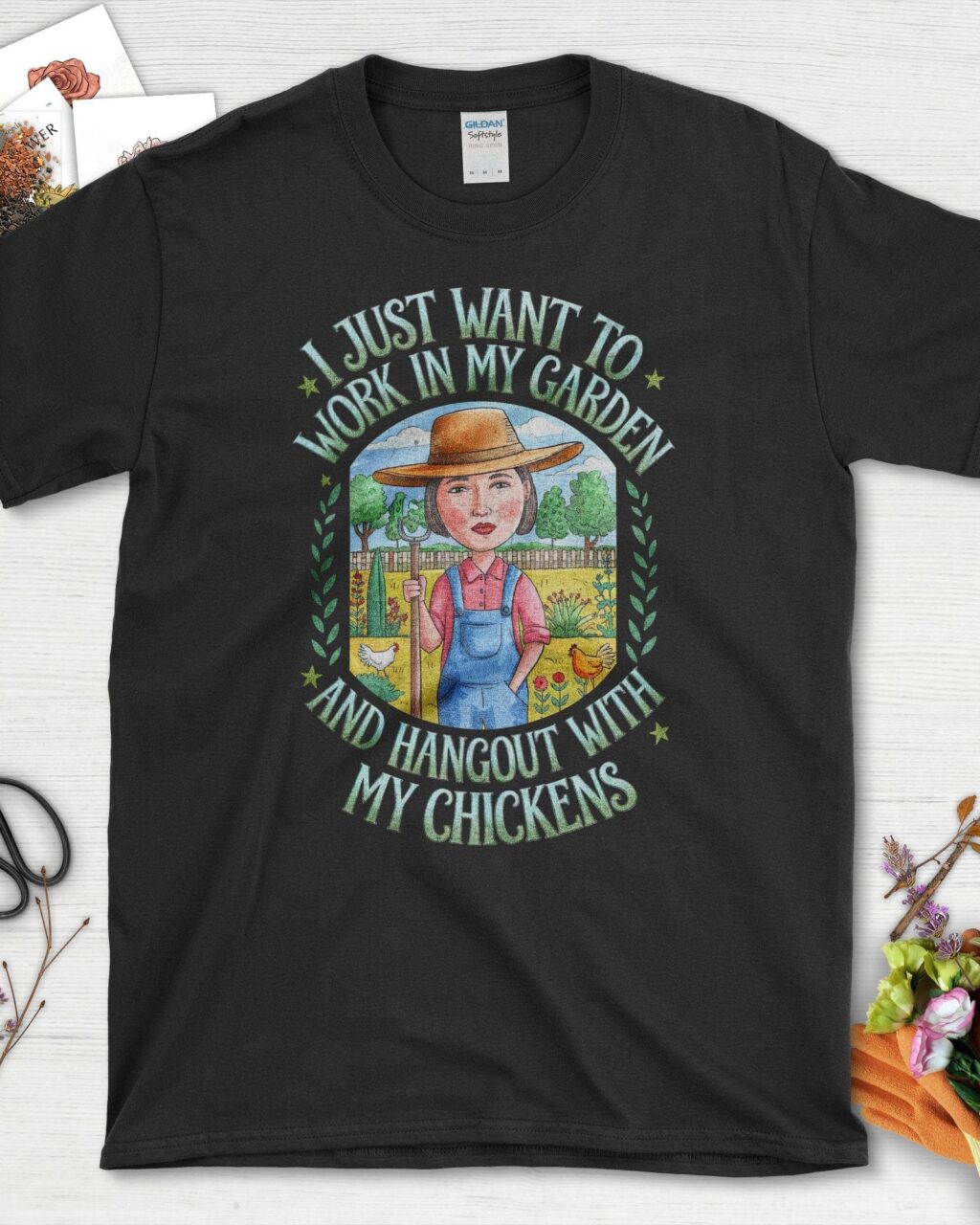 Garden Lover Chickens T-Shirt