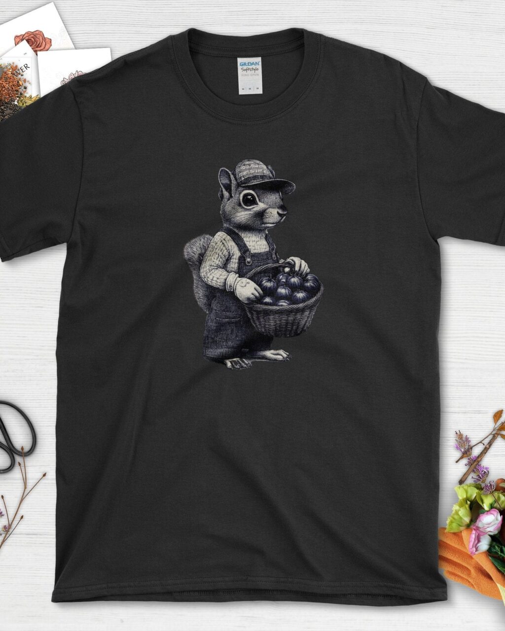 Alternative view of Garden Squirrel & Heirlooms T-Shirt