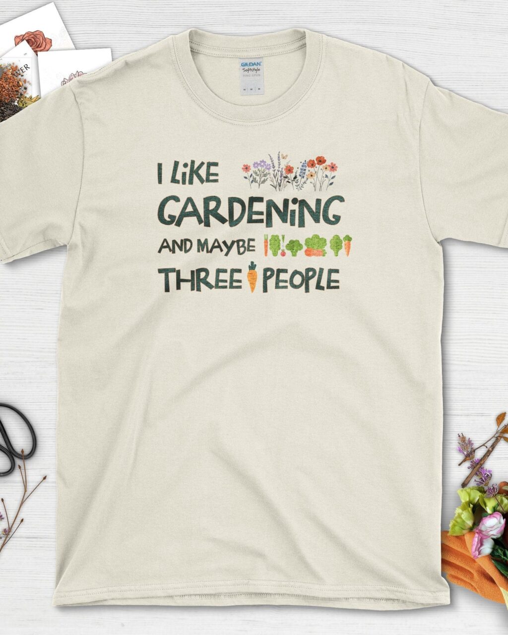 Gardening and Three People T-Shirt