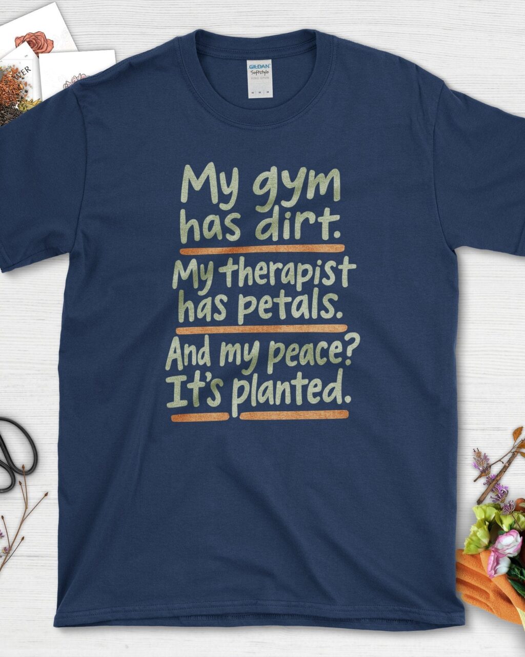 Gardening Peaceful Therapy T-Shirt