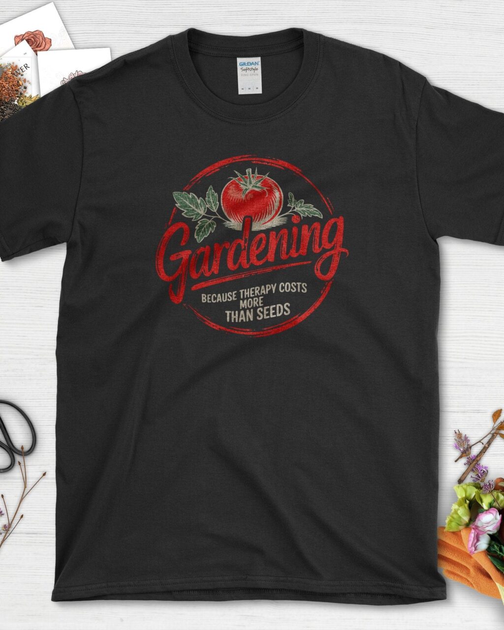 Alternative view of Gardening Therapy Quotes T-Shirt