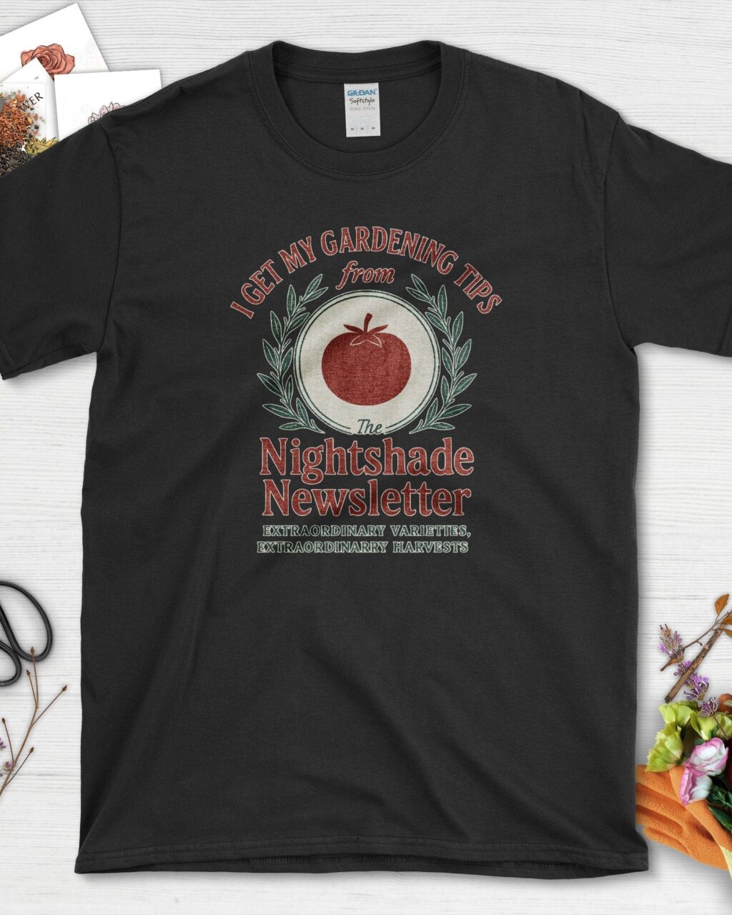 Alternative view of Gardening Tips Nightshade Newsletter T-Shirt