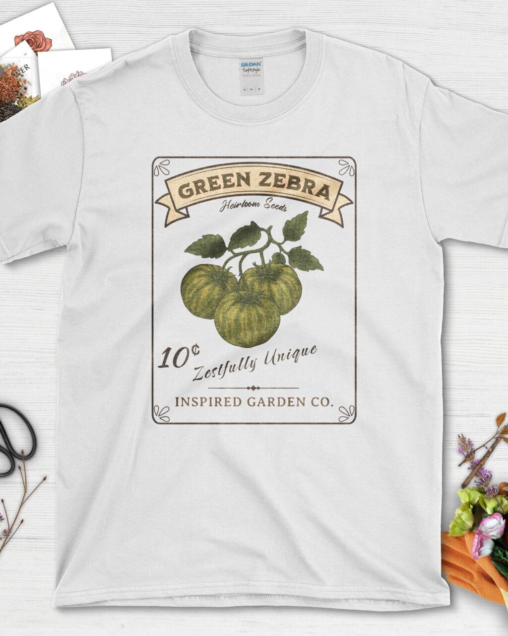 Alternative view of Green Zebra Heirloom Seeds T-Shirt