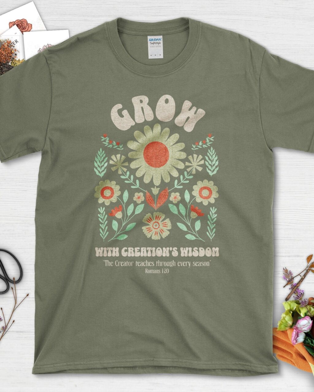 Alternative view of Grow with Creation's Wisdom T-Shirt