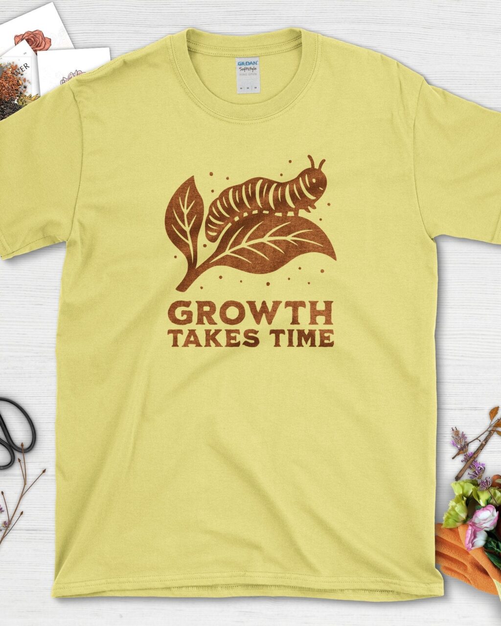 Alternative view of Growth Takes Time T-Shirt