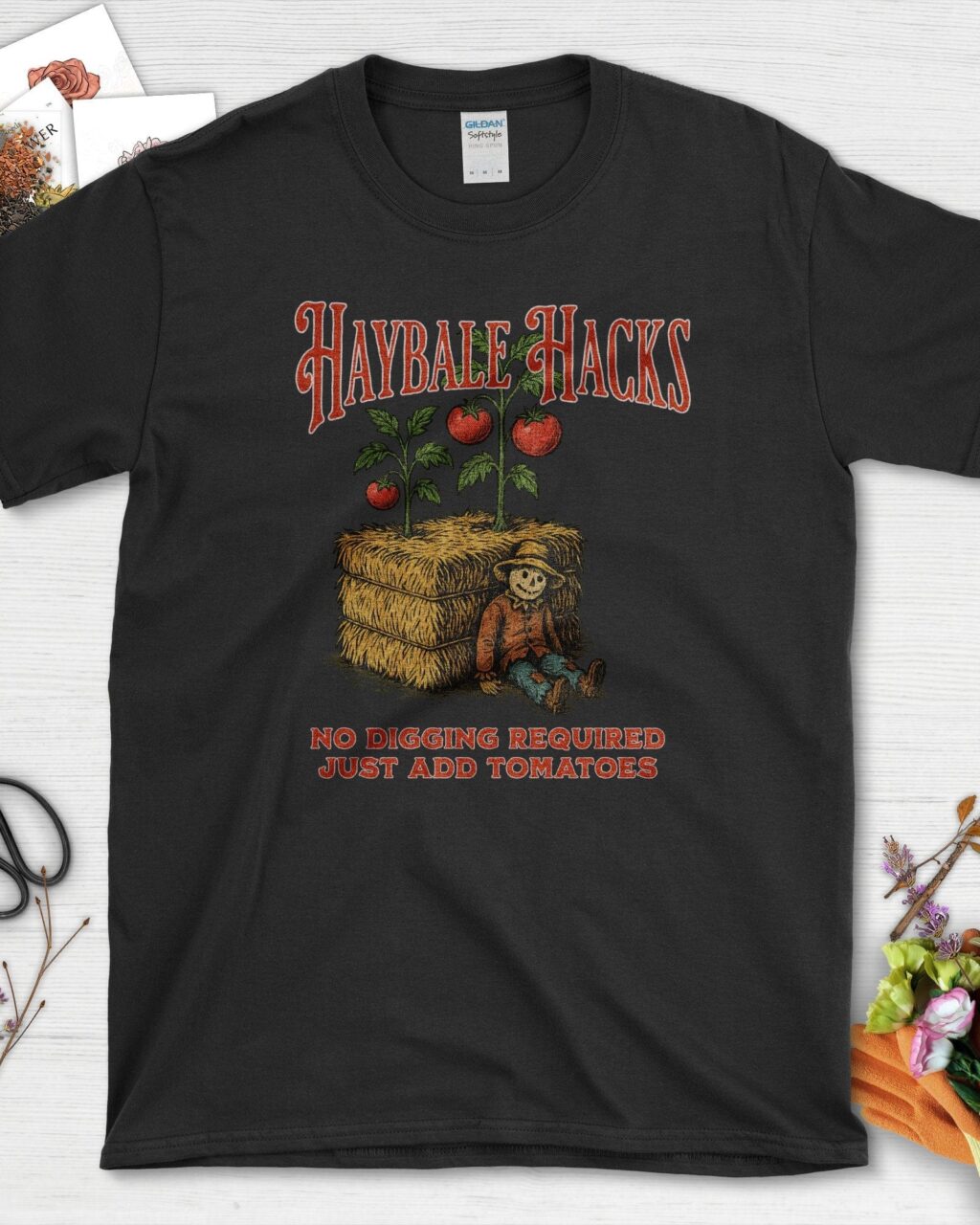 Alternative view of Haybale Hacks Garden T-Shirt
