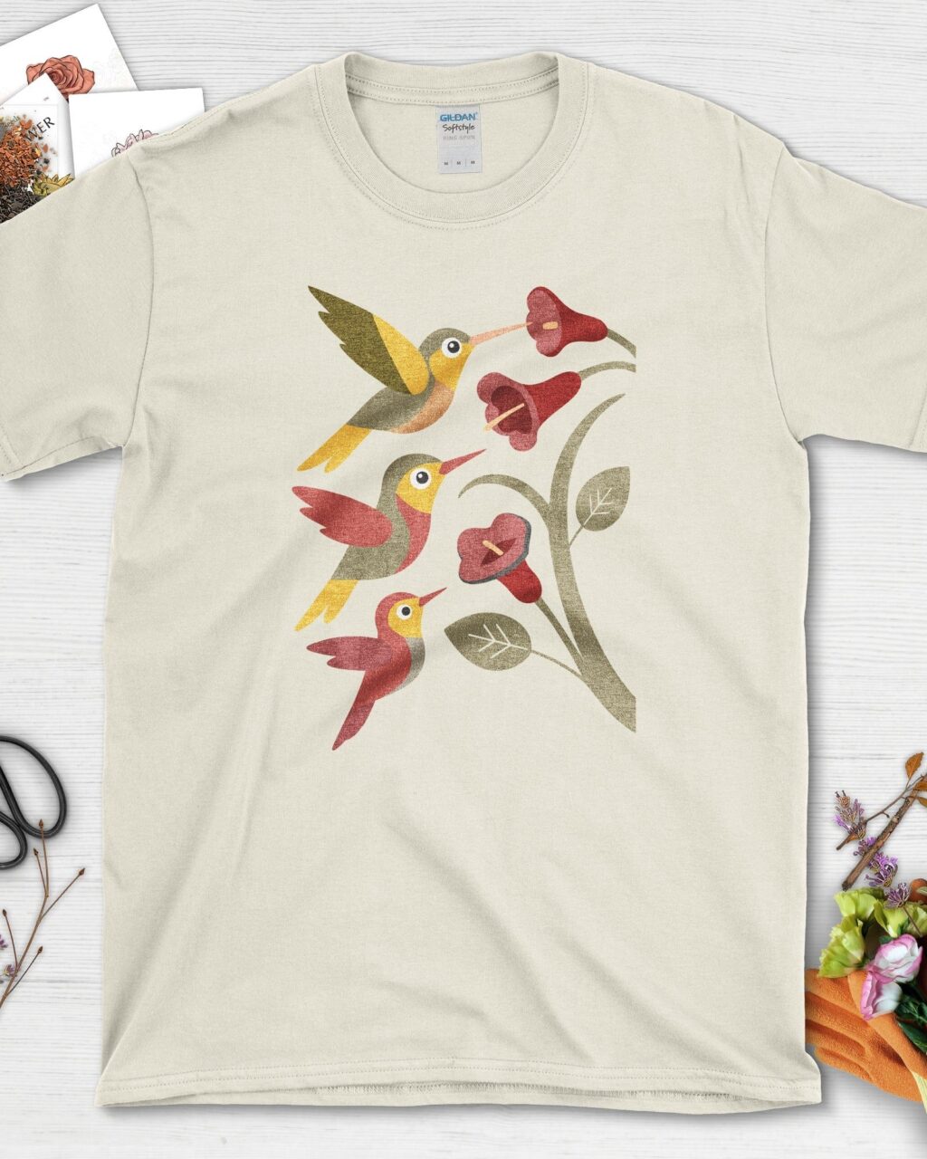 Alternative view of Hummingbird Harmony Bird Lovers T-Shirt