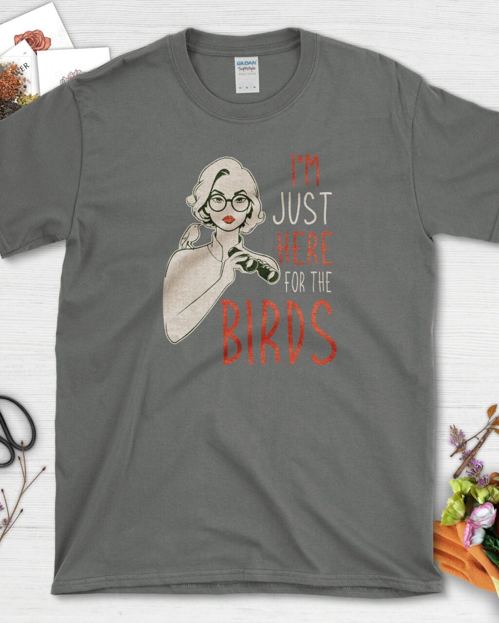 Alternative view of I Am Here 4 Birds T-Shirt