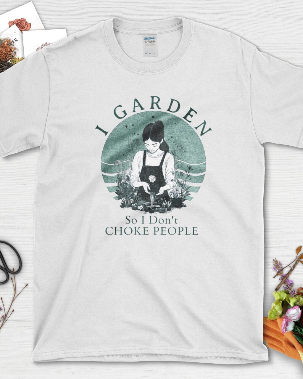 Alternative view of I Garden Don't Choke People T-Shirt