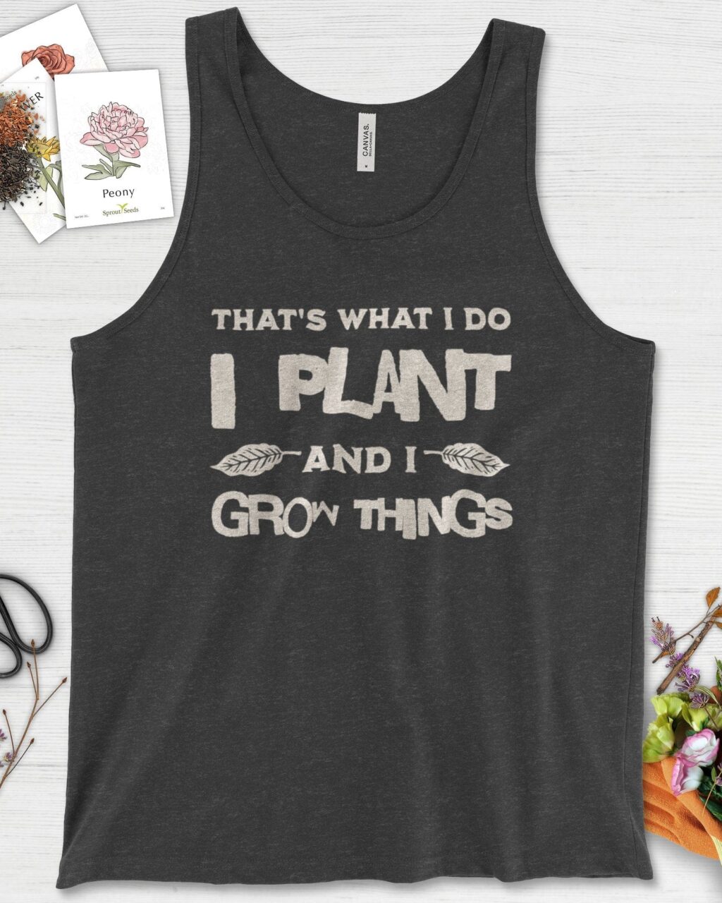 Alternative view of I Plant And I Grow Things Tank Top
