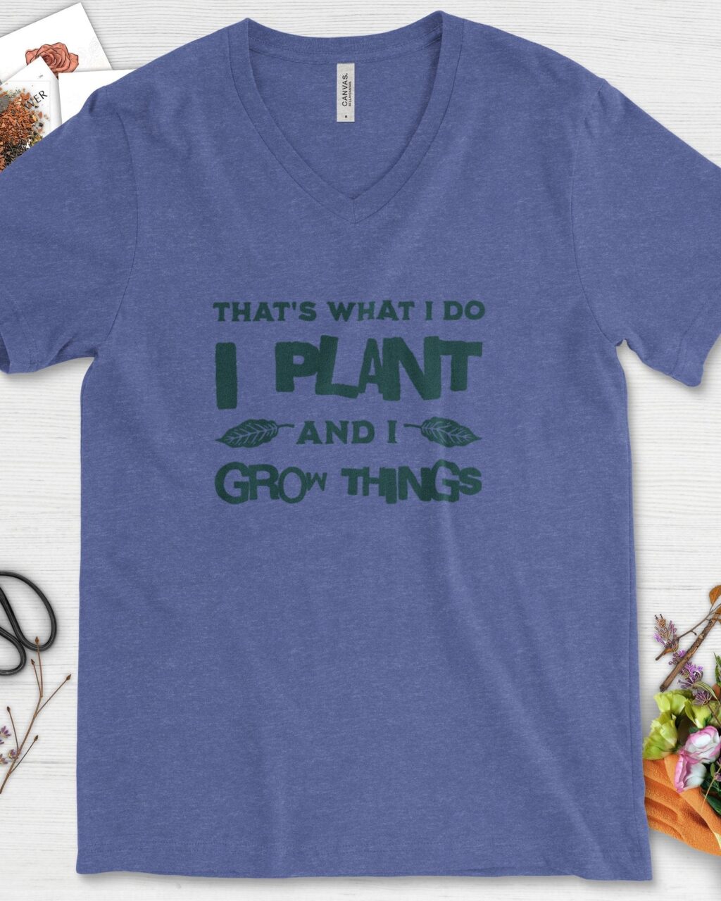Alternative view of I Plant And I Grow Things V-Neck