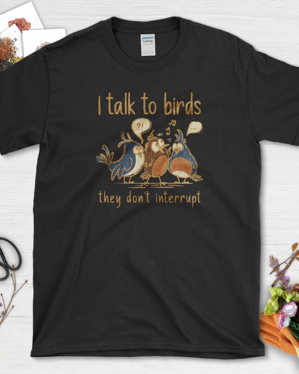 Alternative view of I Talk To Birds T-Shirt