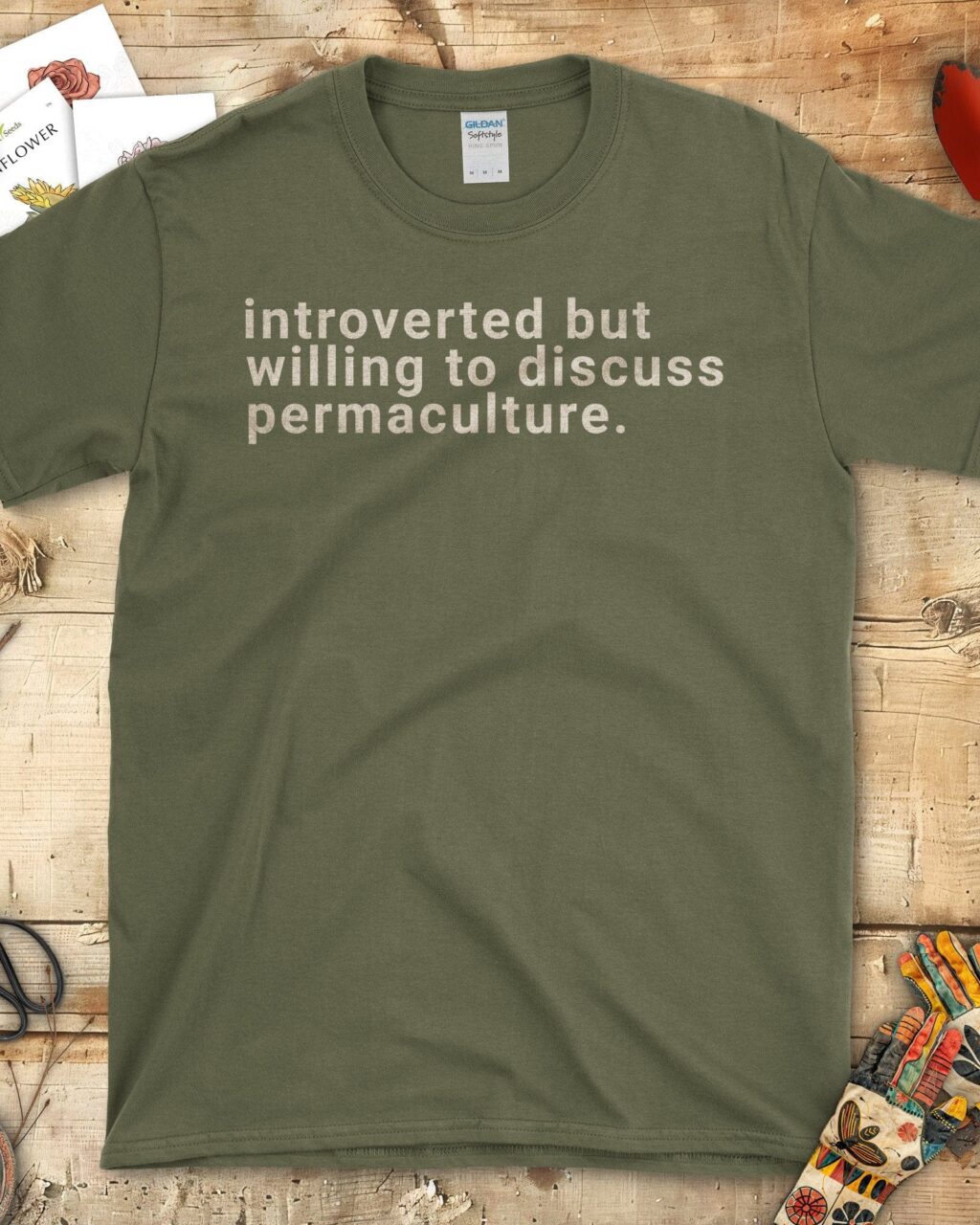 Introverted Discuss Permaculture T-Shirt