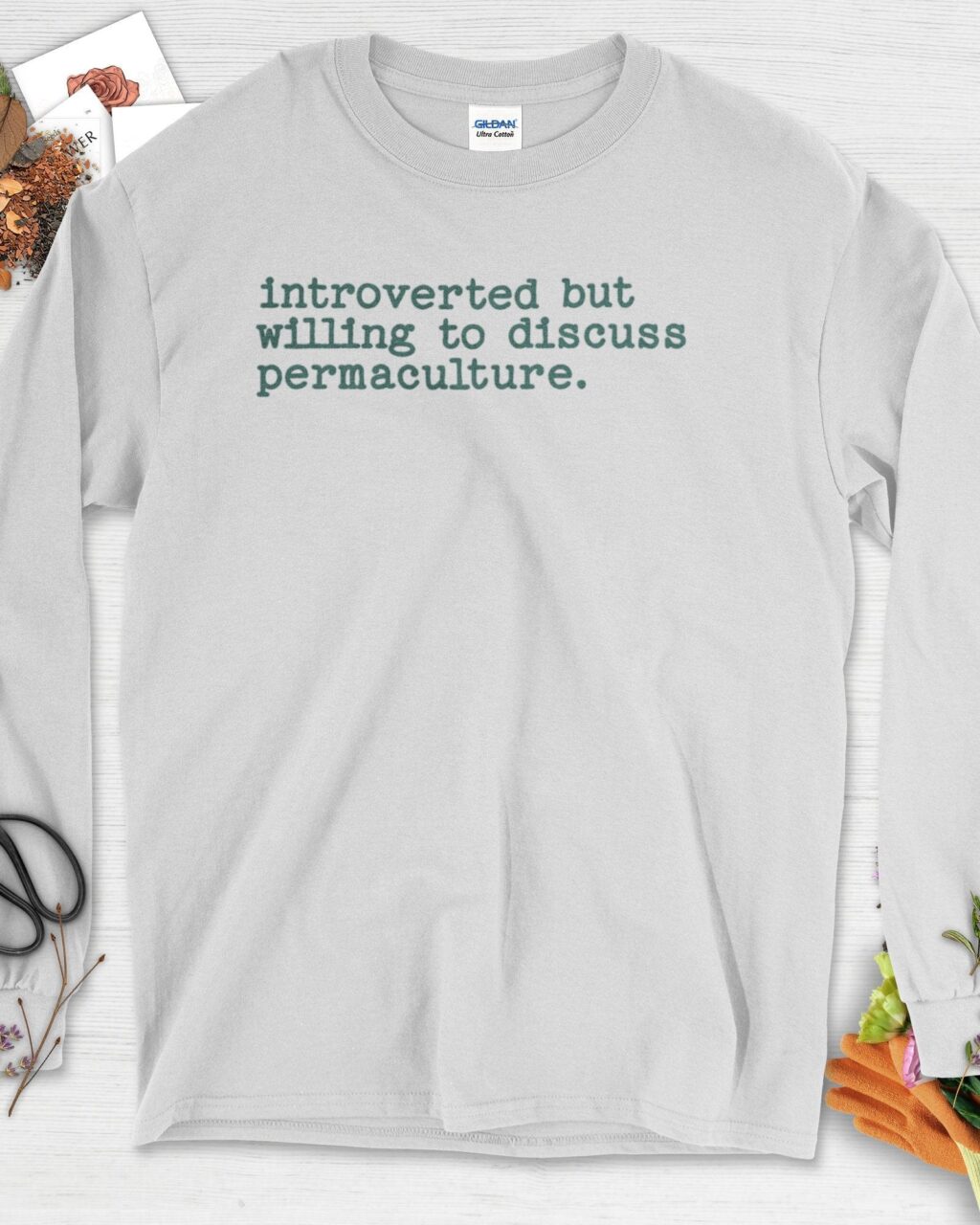 Alternative view of Introverted discuss permaculture Long Sleeve