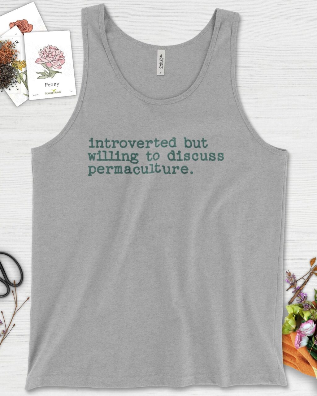 Alternative view of Introverted discuss permaculture Tank Top
