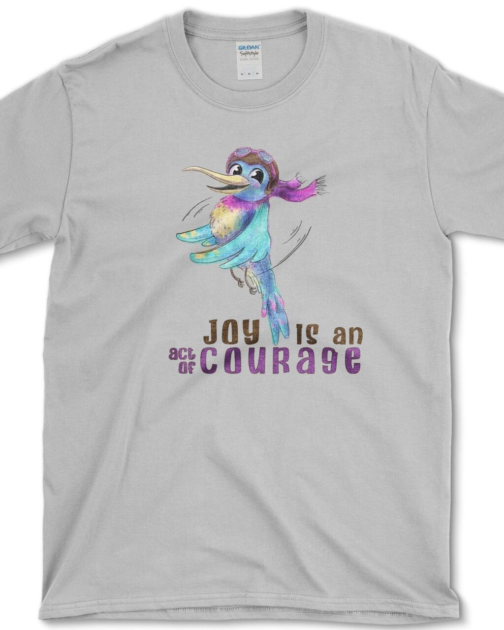 Alternative view of Joy is Courage T-Shirt