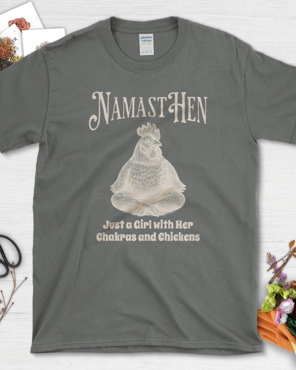Alternative view of Just a Girl with Her Chakras T-Shirt