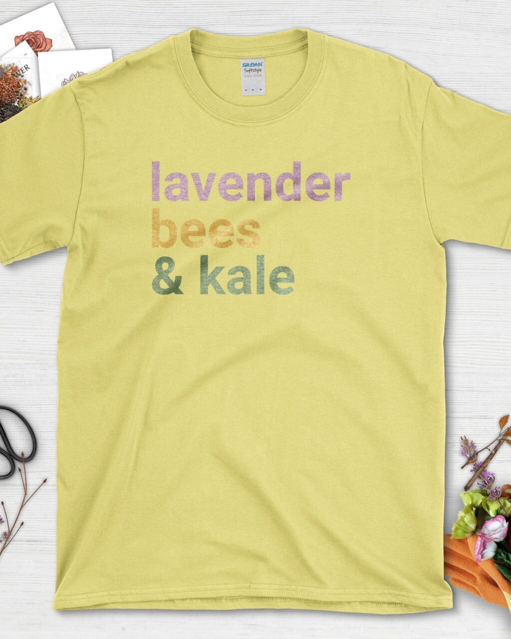Alternative view of Lavender Bees & Kale T-Shirt