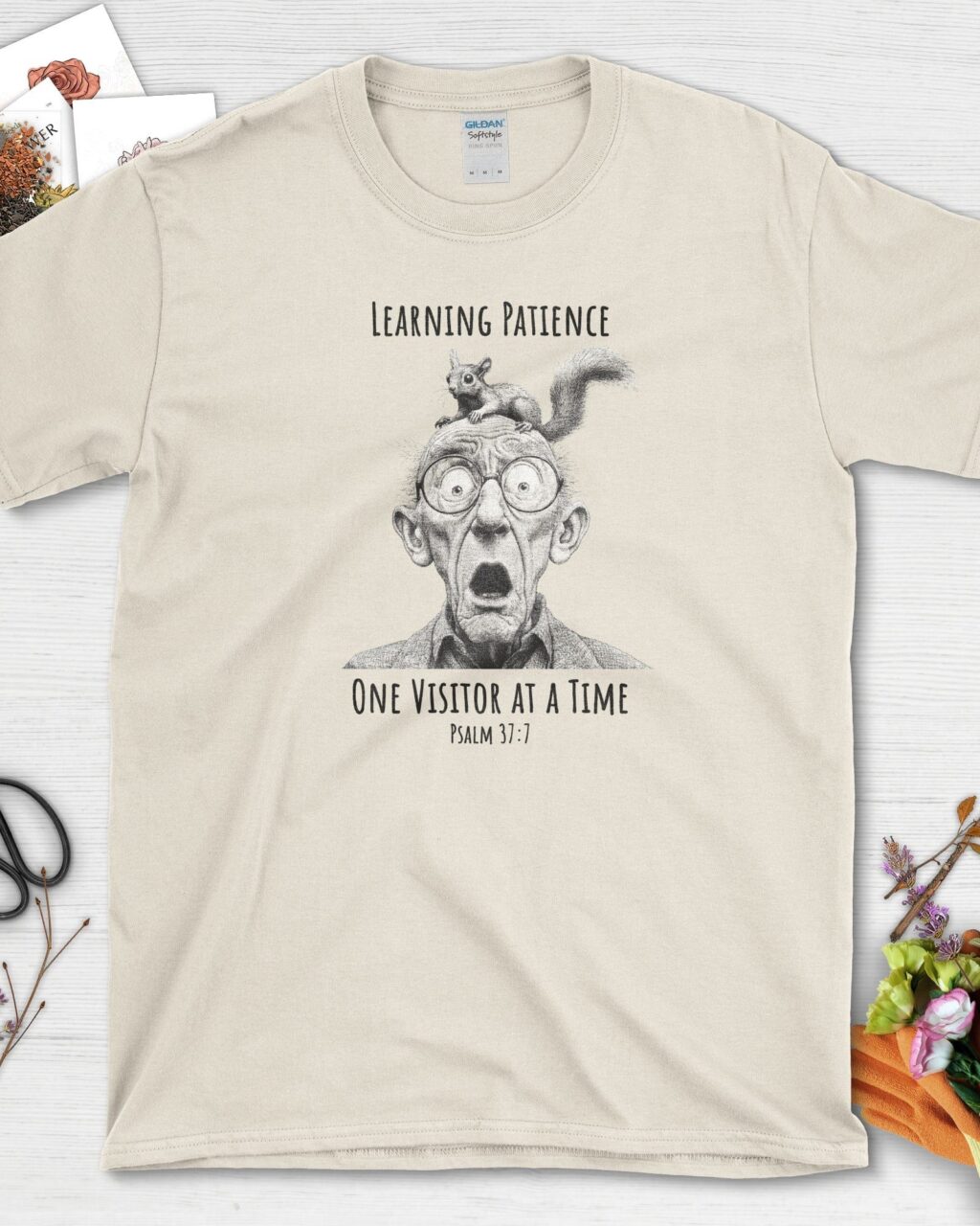 Alternative view of Learning Patience T-Shirt
