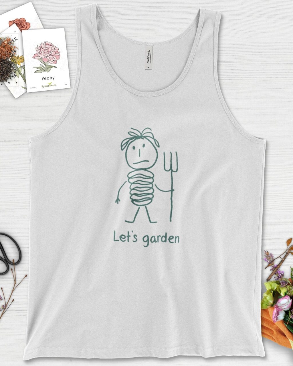 Alternative view of Let's Garden Tank Top