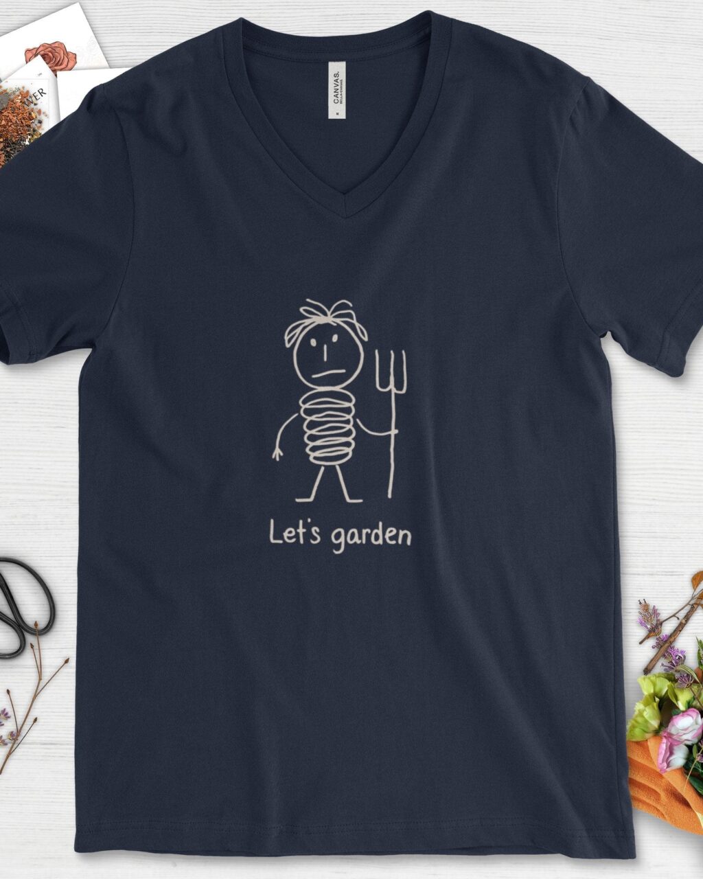 Alternative view of Let's Garden V-Neck