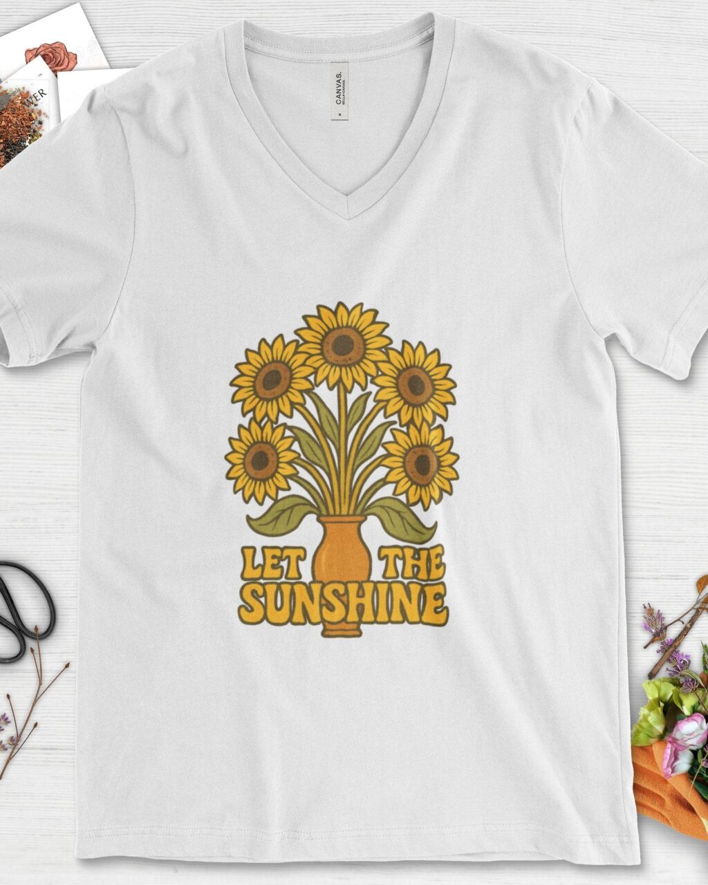Let the Sunshine Garden V-Neck