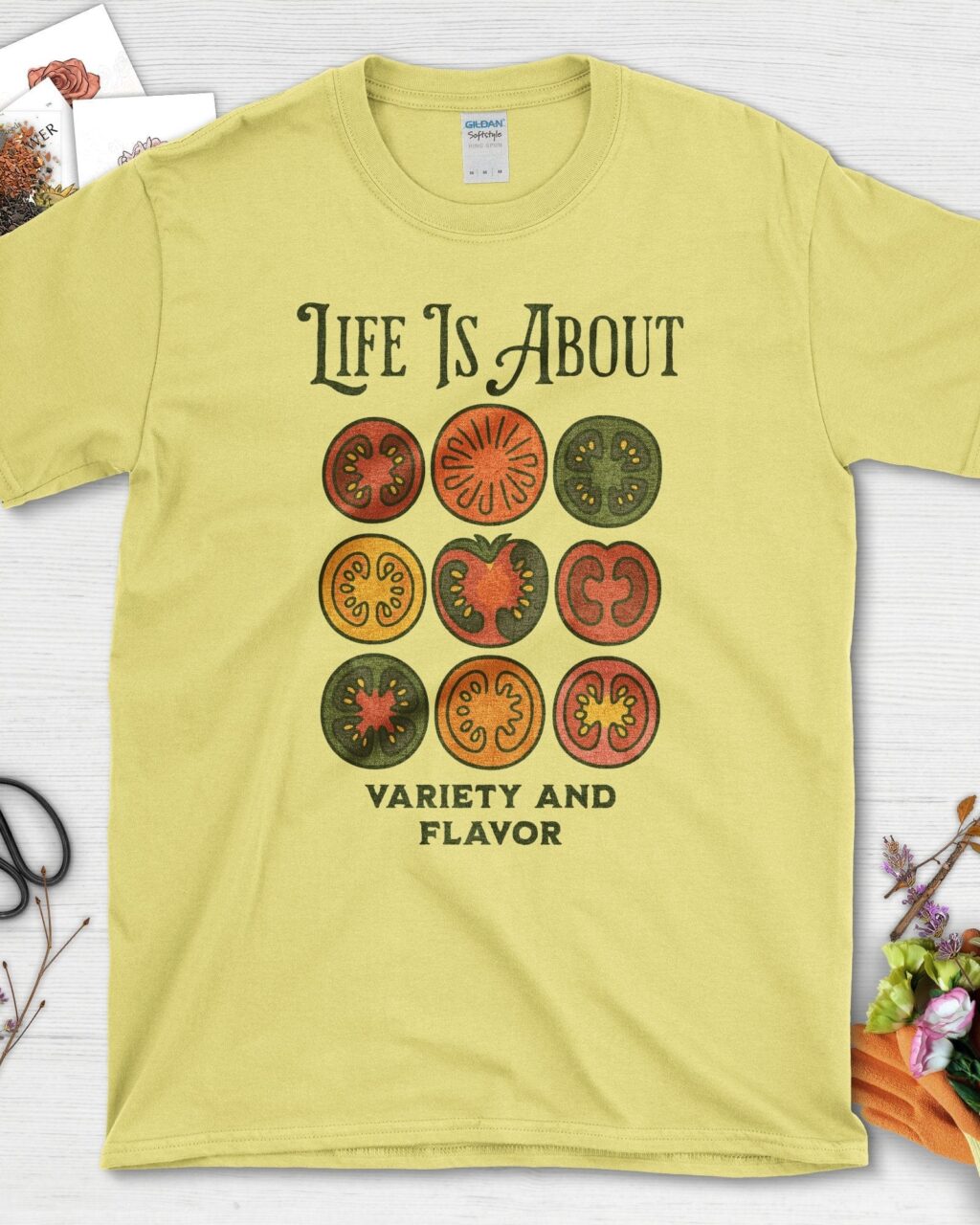 Alternative view of Life Is About Variety Flavor T-Shirt