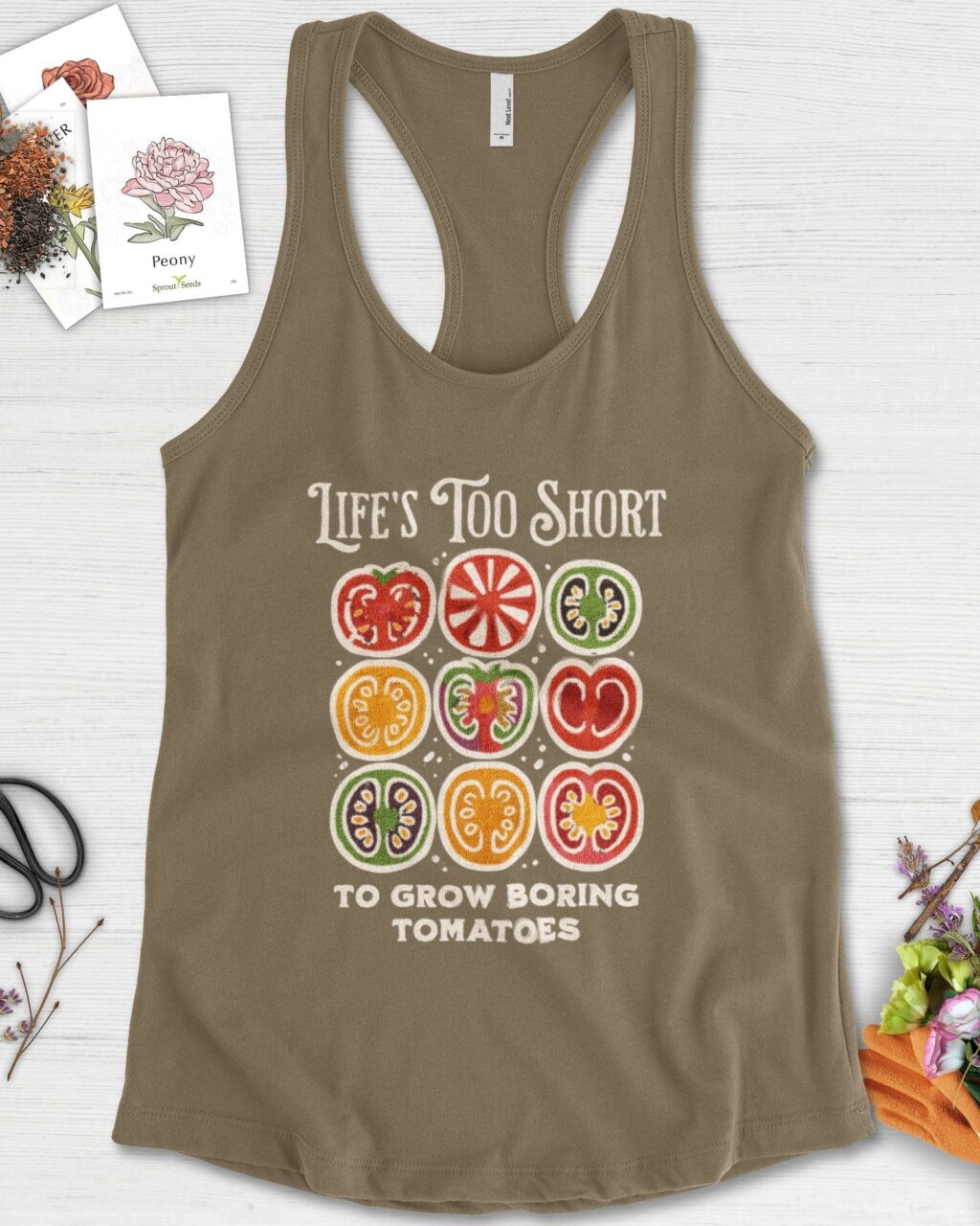 Life's Too Short Tomatoes Racerback