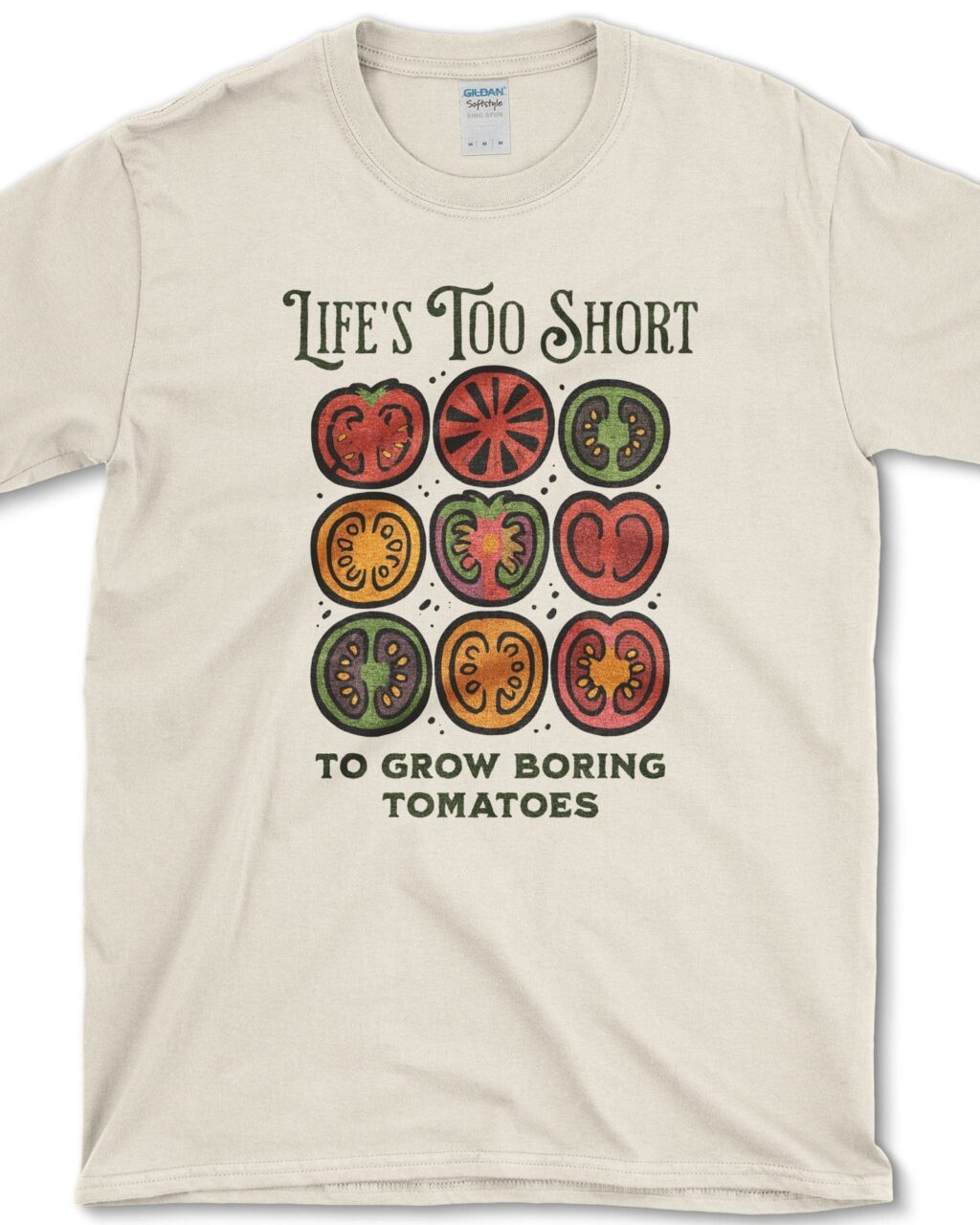 Alternative view of Life's Too Short Tomatoes T-Shirt