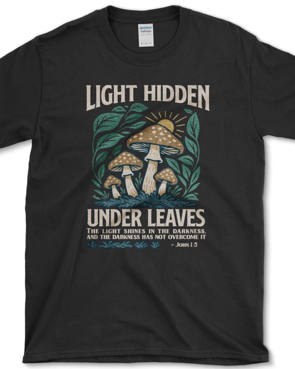 Alternative view of Light Hidden Under Leaves T-Shirt