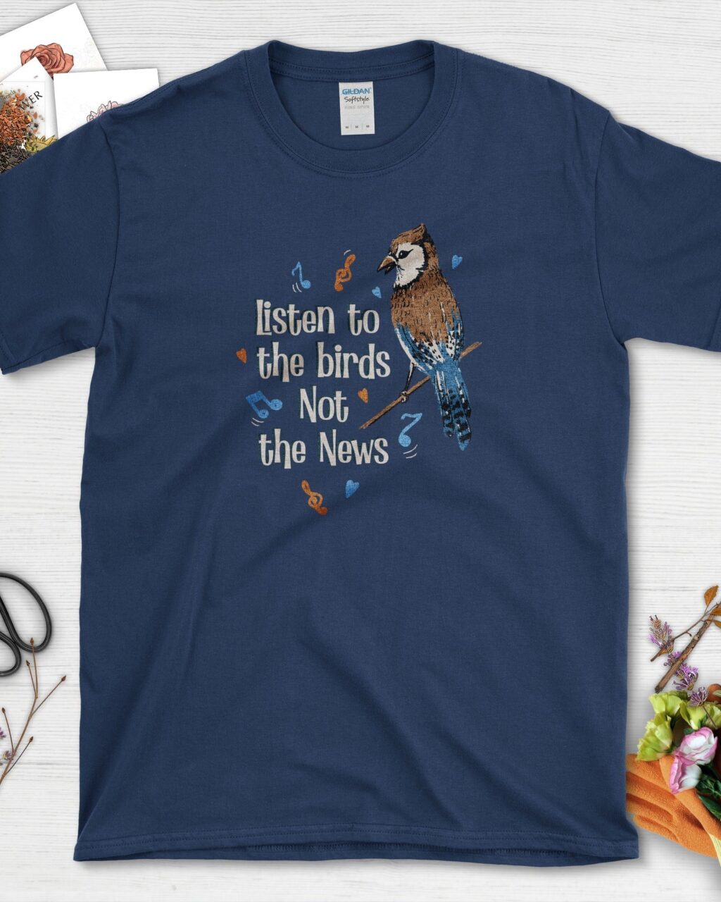 Listen to Birds Not News T-Shirt
