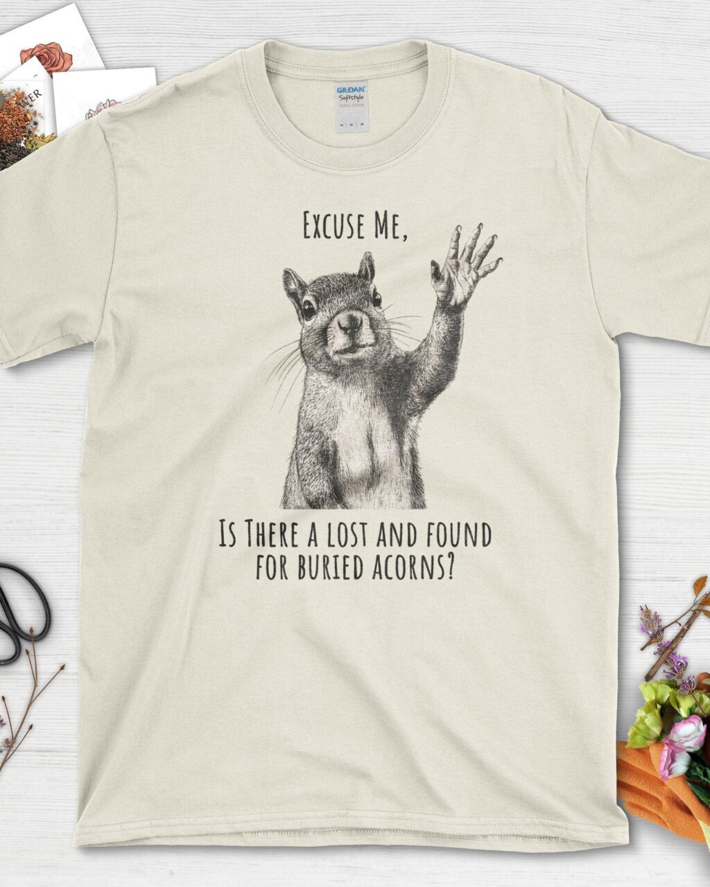 Alternative view of Lost and Found Squirrel T-Shirt