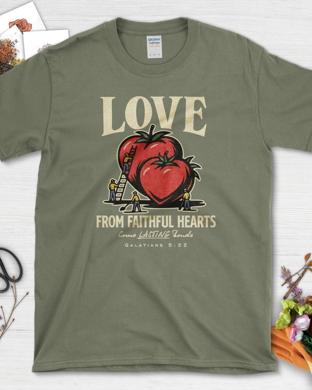 Alternative view of Love from Faithful Hearts T-Shirt